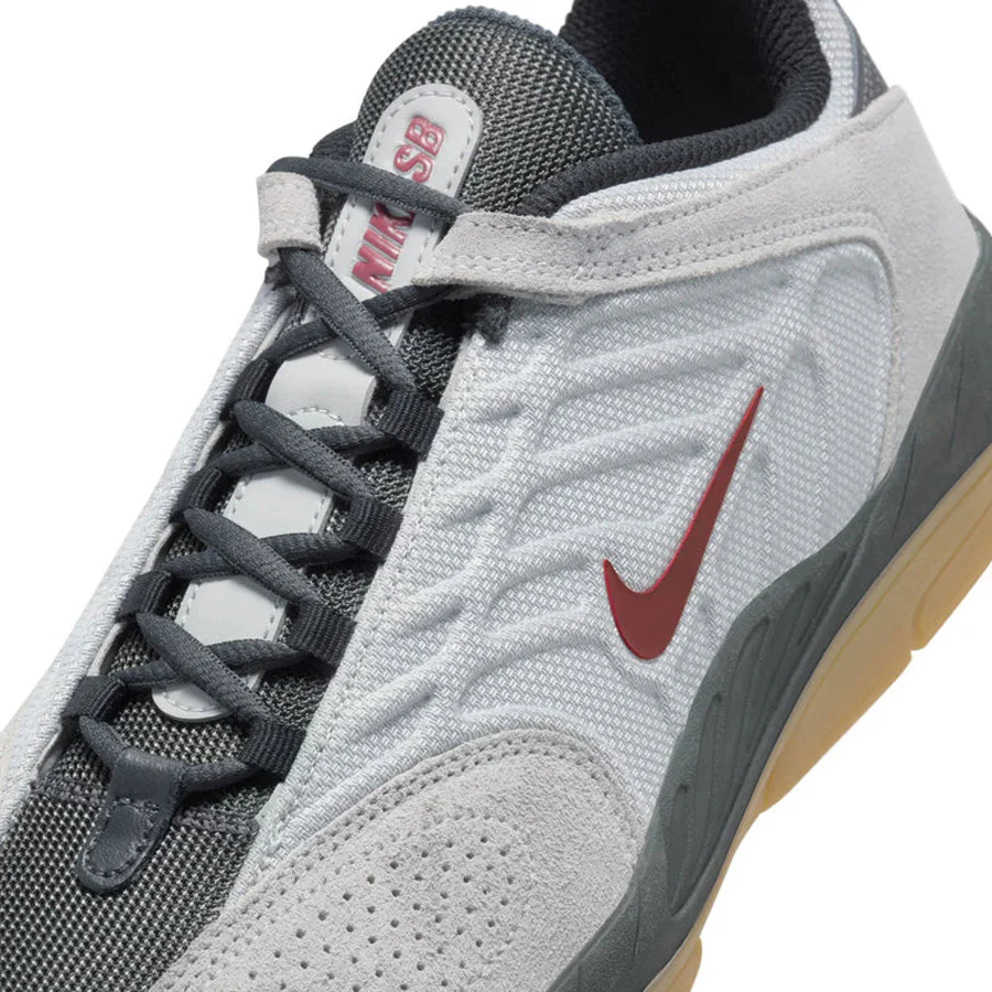 Nike SB Vertebrae - Lt Smoke Grey/Dark Team Red - Image 6