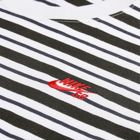 Nike SB YD Stripe T-Shirt Sail/Dark Smoke - Image 2