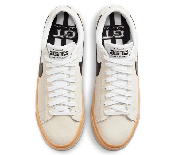 Nike SB Zoom Blazer Low Pro GT - White/Black-White-White - Image 3