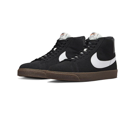 Nike SB Zoom Blazer Mid - Black/White-Black-Sail - Image 2