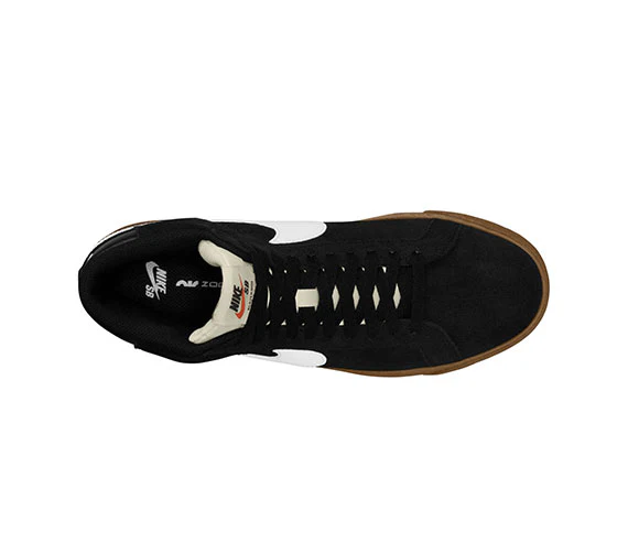 Nike SB Zoom Blazer Mid - Black/White-Black-Sail - Image 4