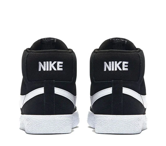 Nike SB Zoom Blazer Mid - Black/White-White-White - Image 3