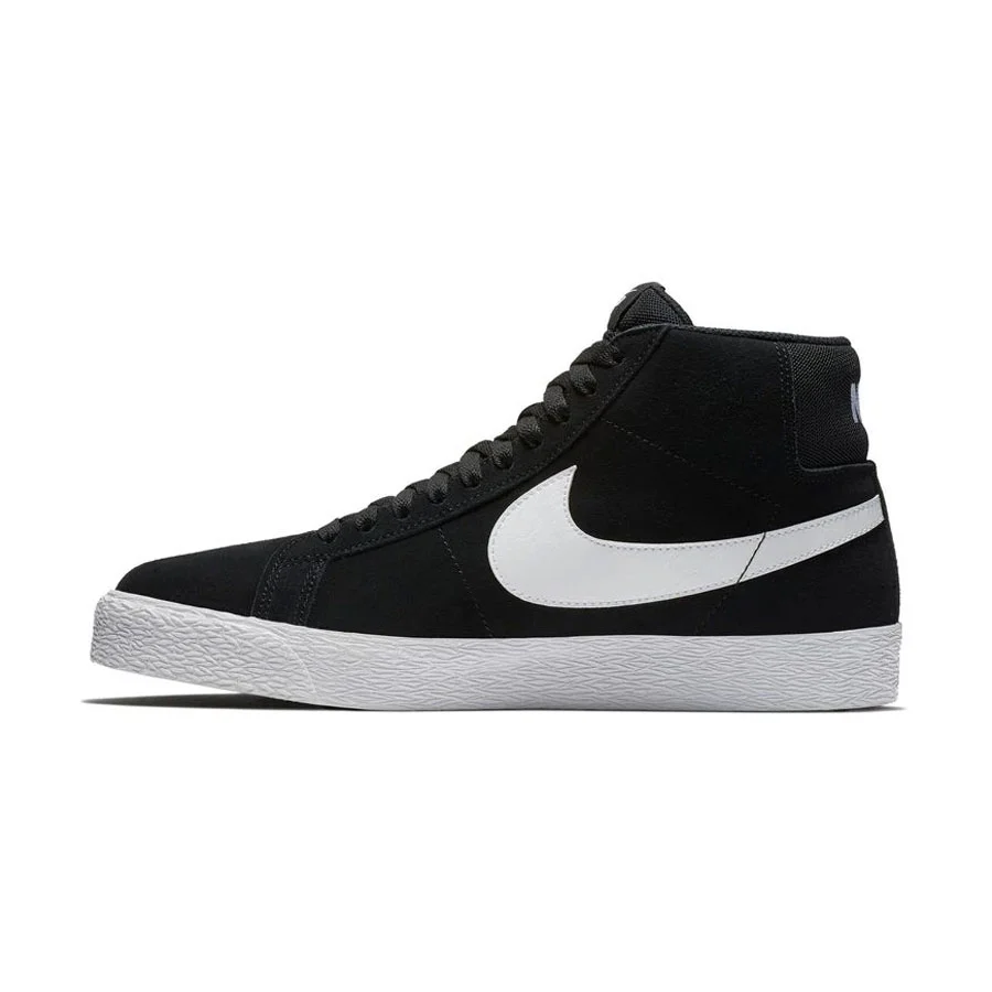 Nike SB Zoom Blazer Mid - Black/White-White-White - Image 5