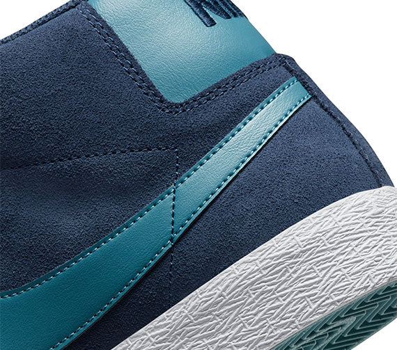 Nike SB Zoom Blazer Mid - Midnight Navy/Noise Aqua - Image 6