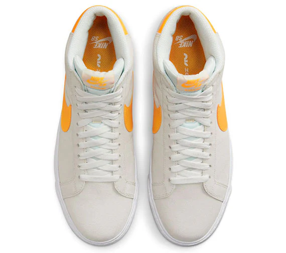 Nike SB Zoom Blazer Mid - Summit White/Laser Orange- White - Image 3