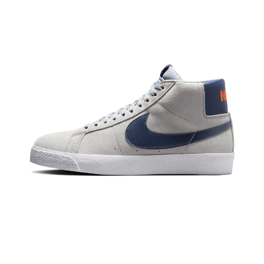 Nike SB Zoom Blazer Mid - Wolf Grey/Midnight Navy-Cosmic Clay - Image 2