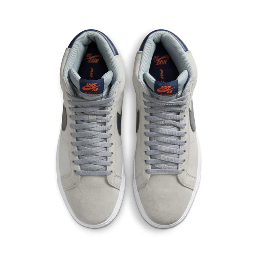 Nike SB Zoom Blazer Mid - Wolf Grey/Midnight Navy-Cosmic Clay - Image 4