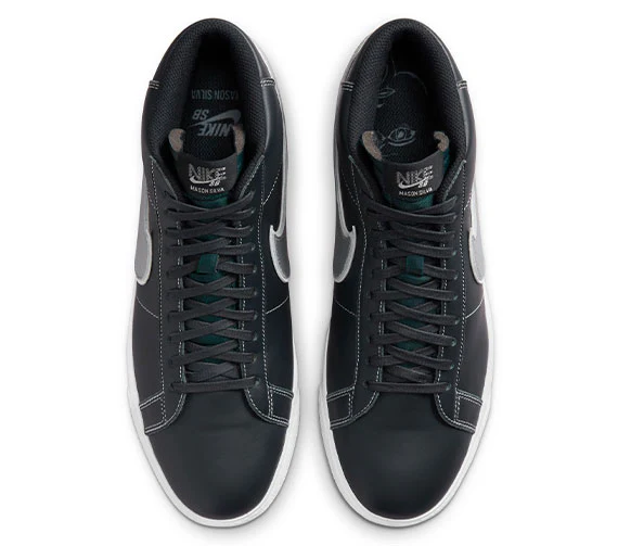 Nike SB Zoom Blazer Mid x Mason Silva - Blackened Blue/Wolf Grey - Image 3