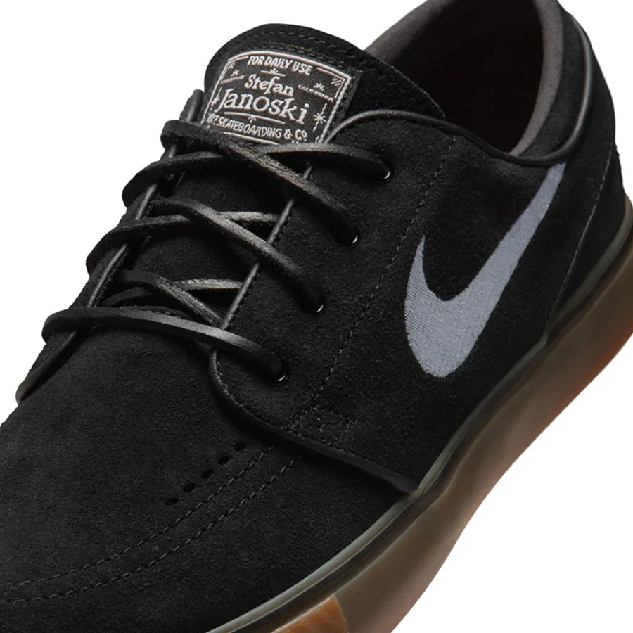 Nike SB Zoom Janoski OG+ Shoe Black/White-Black-Gum Light Brown - Image 6