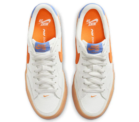 Nike SB Zoom Pogo Plus Premium - Summit White/Bright Mandarin - Image 3