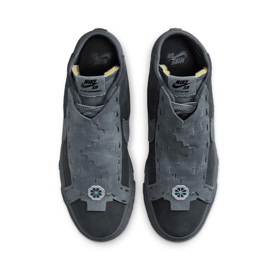 Nike Zoom Blazer Mid - Anthracite/Dk Smoke Grey - Image 7