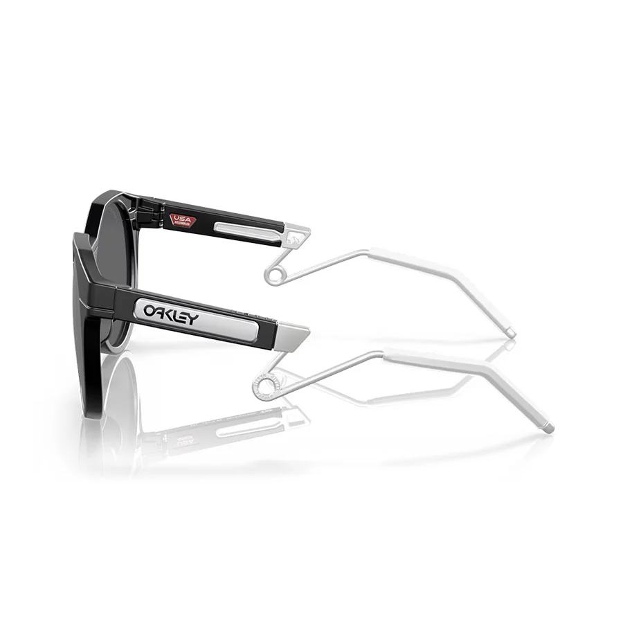 Oakley HSTN METAL Sunglasses Mattte Black/Prizm Black - Image 2