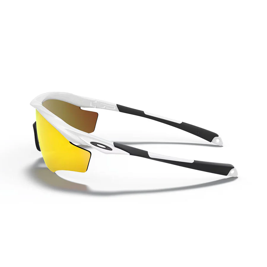 Oakley M2 Frame XL Sunglasses Polished White/Fire Iridium - Image 2