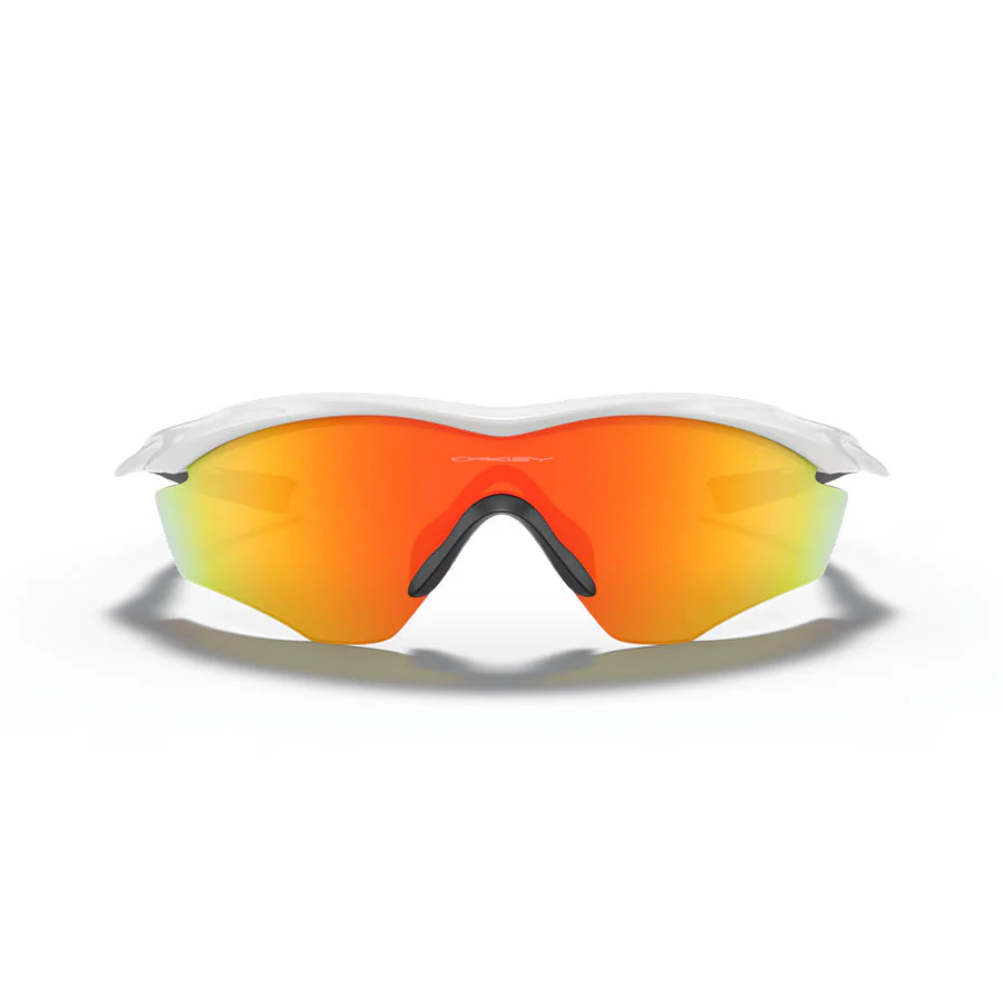 Oakley M2 Frame XL Sunglasses Polished White/Fire Iridium - Image 3
