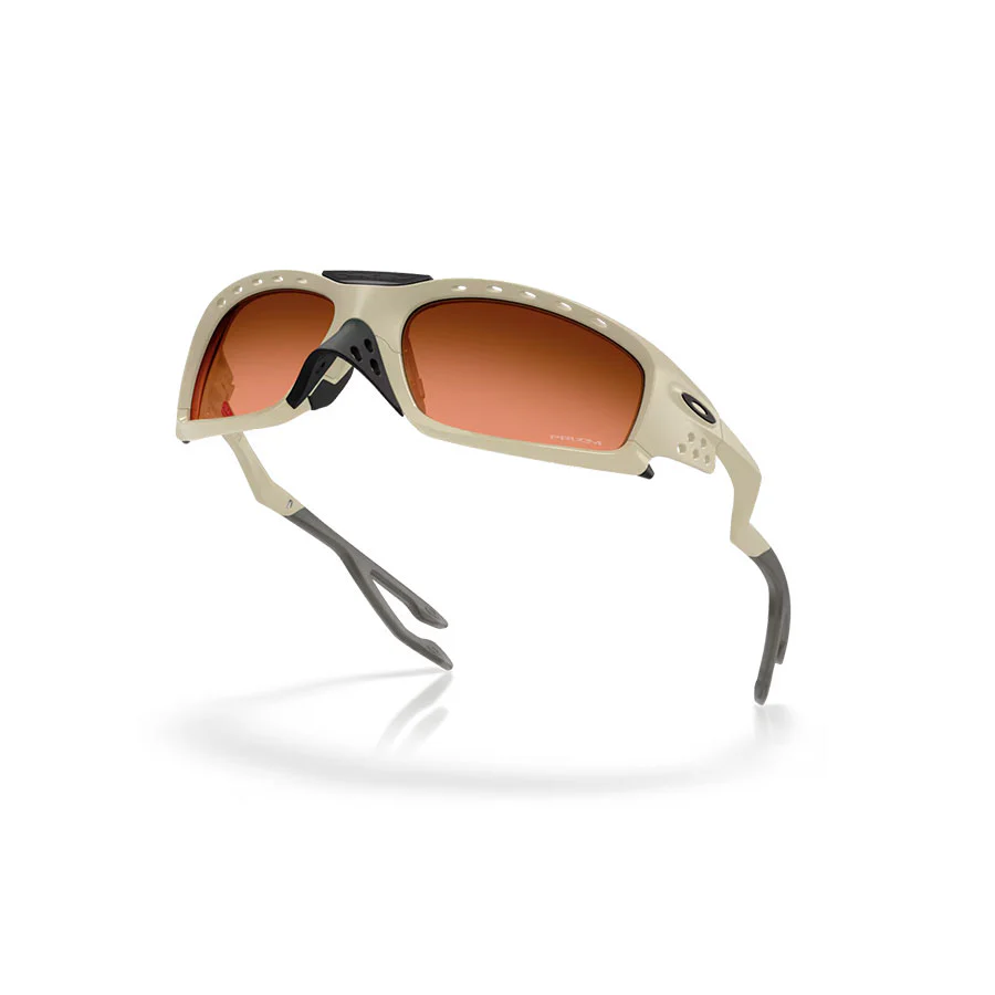 Oakley Plantaris Sunglasses Matte Sand/Prizm Brown Grad - Image 4