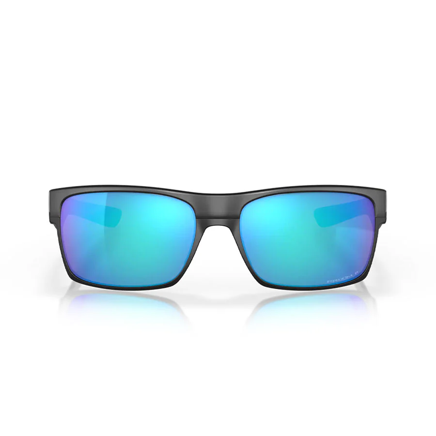 Oakley Two Face Sunglasses Matte Black/Prizm Sapphire Polar - Image 3