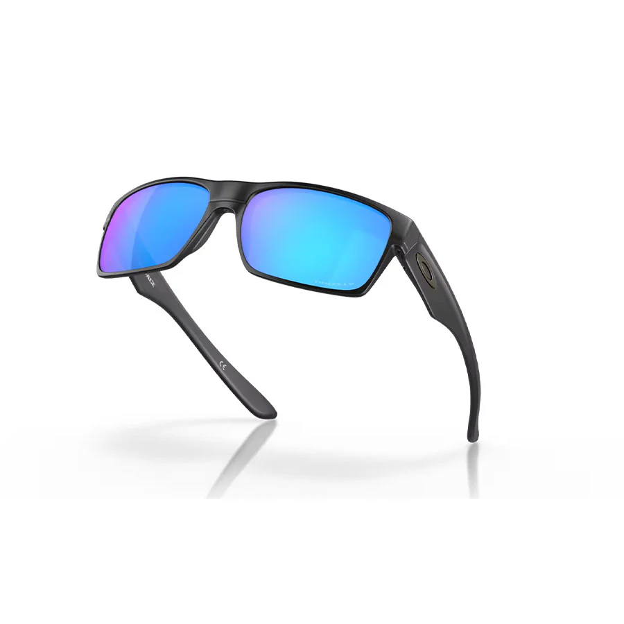 Oakley Two Face Sunglasses Matte Black/Prizm Sapphire Polar - Image 4