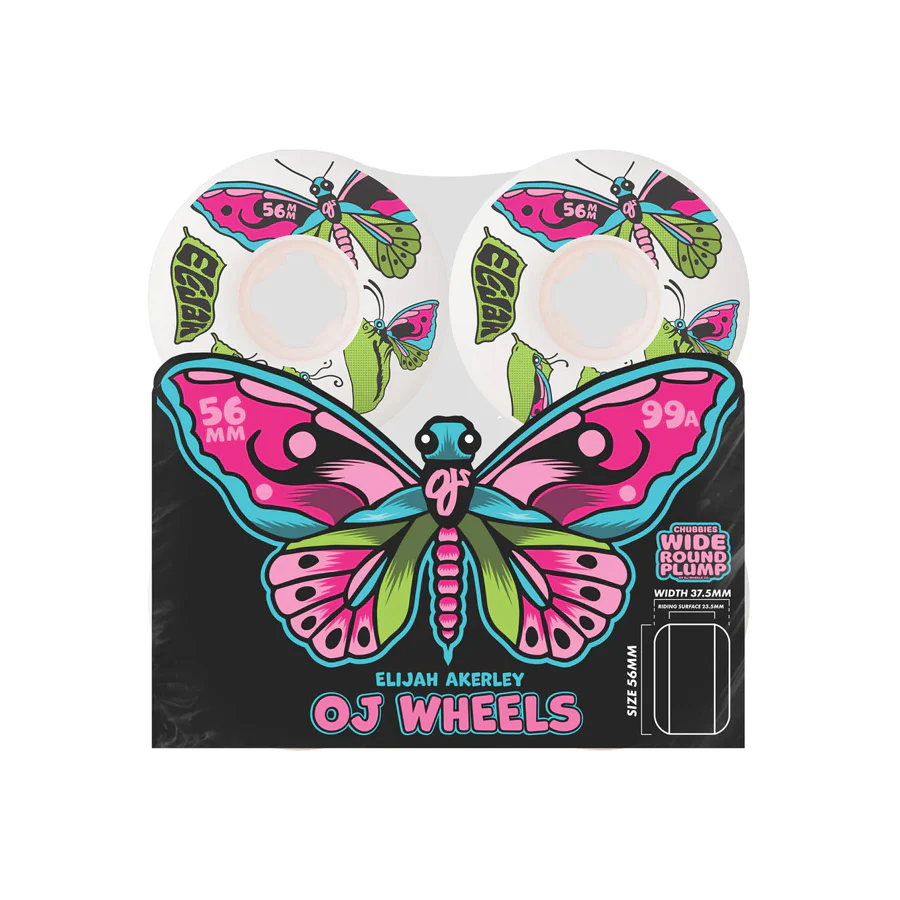 Ojs Elijah Akerley Chrysalis Chubbies Wheels White 99A 56mm - Image 3