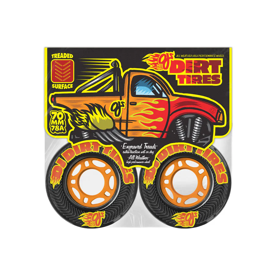 Ojs Wheels  Dirt Tires Thunder Juice Black 78A 70mm - Image 3
