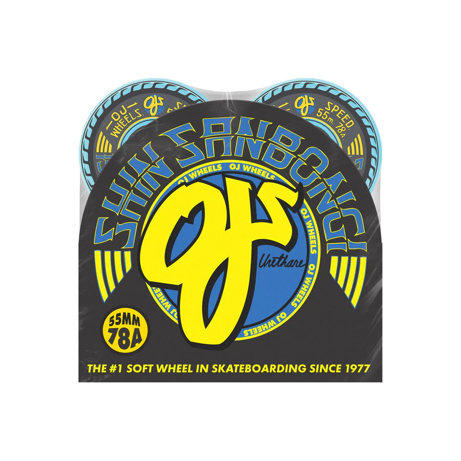 Ojs Wheels Shim Sanbongi Mini Super Juice Blue 78A 55mm - Image 3