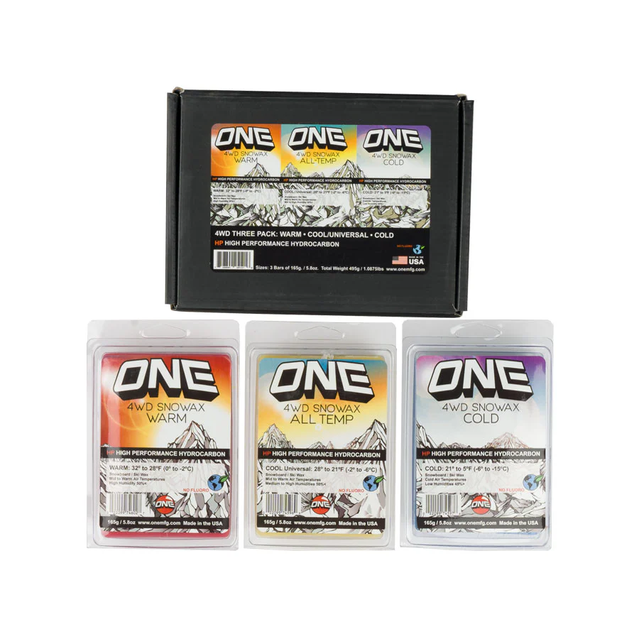 One Mfg Wax 4WD Warm/Cool/Cold 165g x 3 = 495g