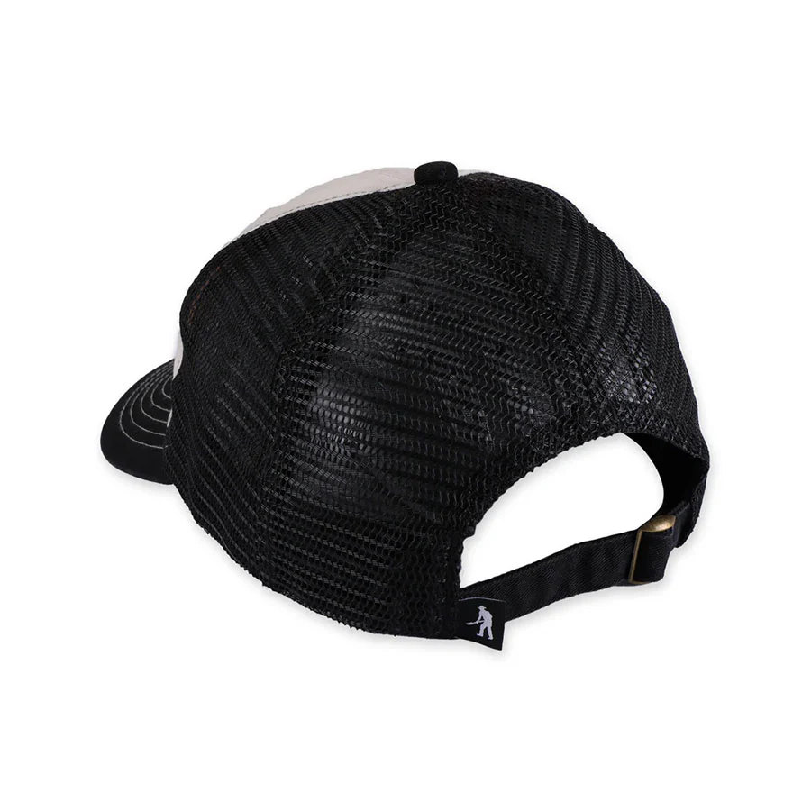 Pass~Port Orchard Leagues Trucker Hat Black/Off White - Image 2