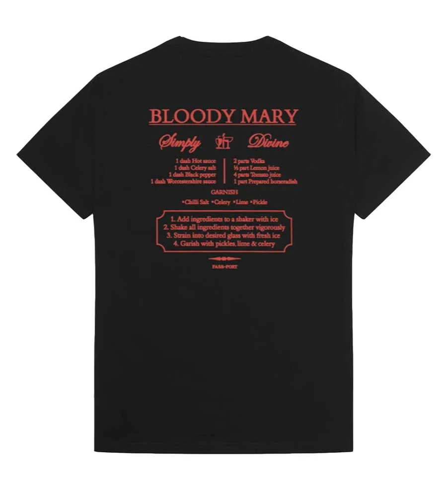 Passport Bloody Mary T-shirt - Black - Image 2