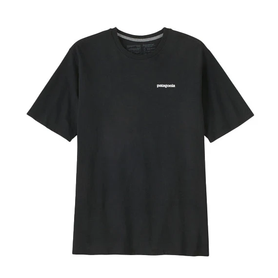 Patagonia Men's P-6 Logo Responsibili-Tee Black 2024 - Image 2
