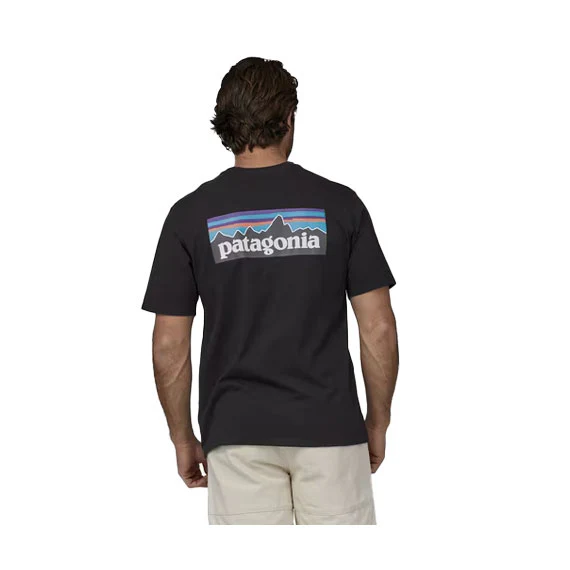 Patagonia Men's P-6 Logo Responsibili-Tee Black 2024 - Image 4