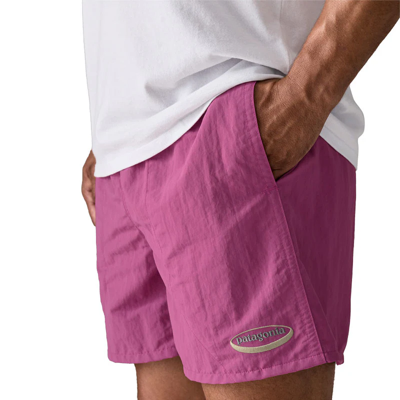 Patagonia Baggies Shorts 5 in. '95 Oval Logo Faded Magenta - Image 2