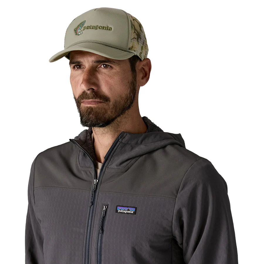 Patagonia Broadcaster Hat Fish Jump River Rock Green - Image 2