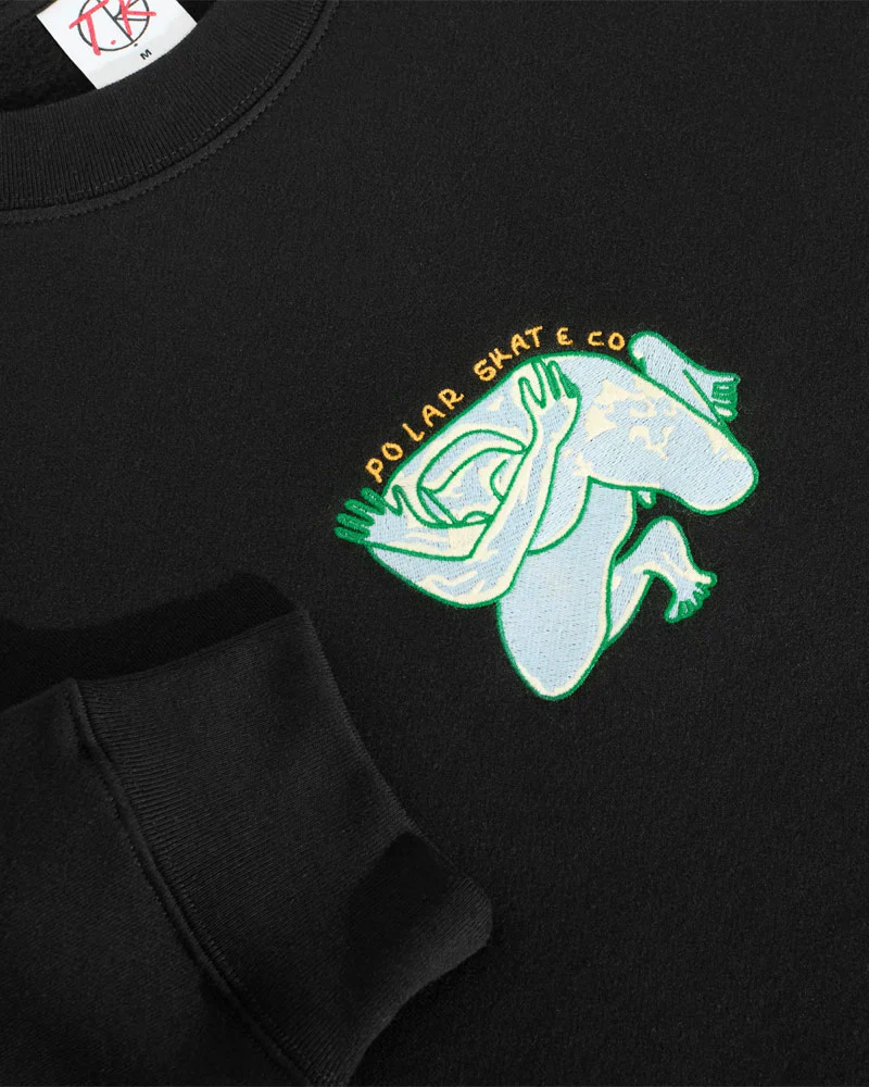 Polar Dave Crewneck Shy Bow Black - Image 2