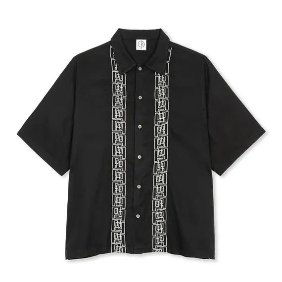 Polar Double P Bowling Shirt - Black/White
