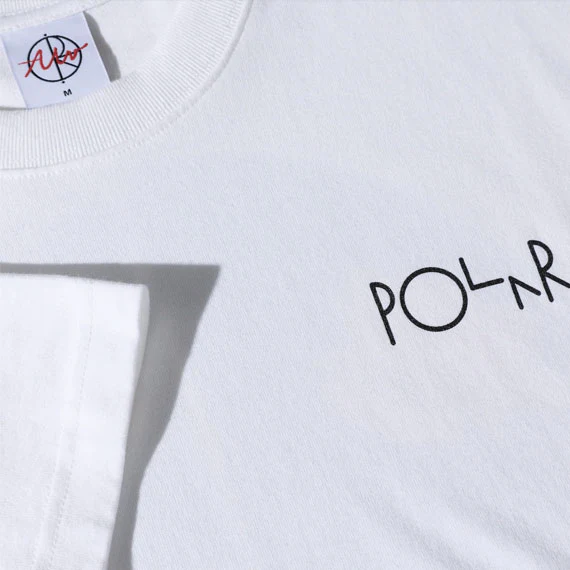 Polar Fill Logo T-Shirt Märtas Roses White - Image 4