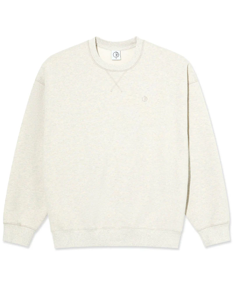Polar Frankie Crewneck Ivory Grey Melange