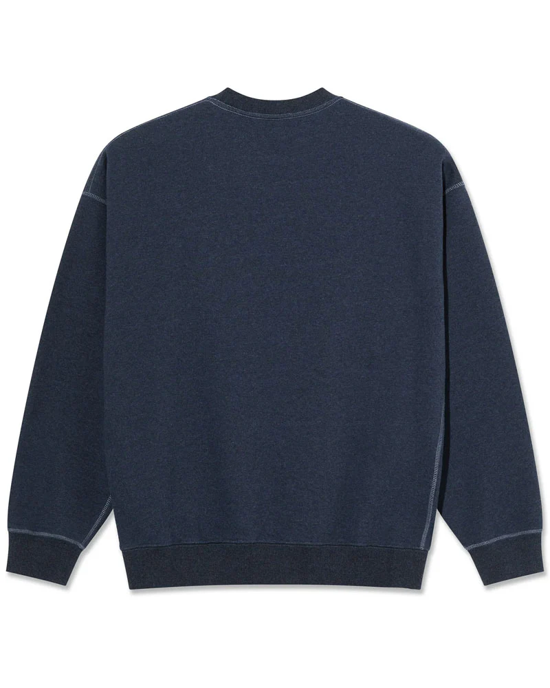Polar Frankie Crewneck Navy Melange - Image 2