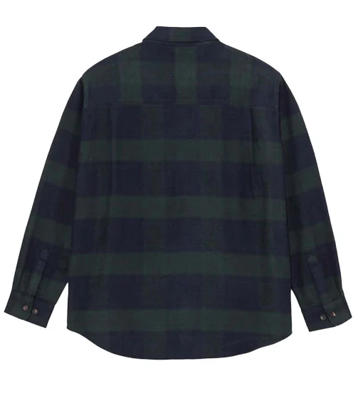 Polar Mikie Flannel Button Down Shirt - Navy/Teal - Image 2