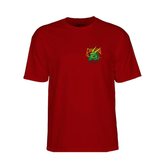 Powell Peralta Caballero Street Dragon T-Shirt Garnet - Image 2