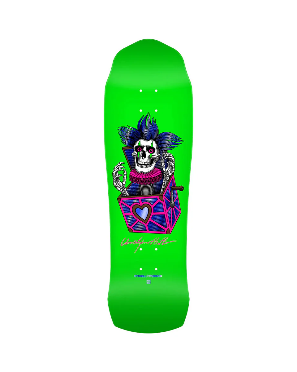 Powell Peralta Hiett Skull Deck Neon