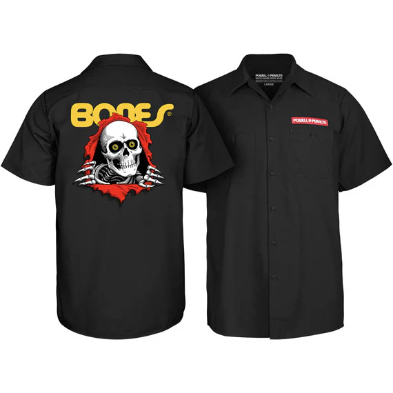Powell Peralta Ripper Work Shirt Black - Image 2