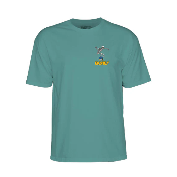Powell Peralta Skateboard Skeleton II T-Shirt Aquatic - Image 2