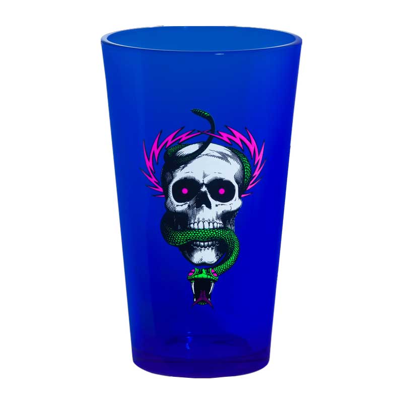 Powell Peralta Skull & Snake Blacklight Pint Glass