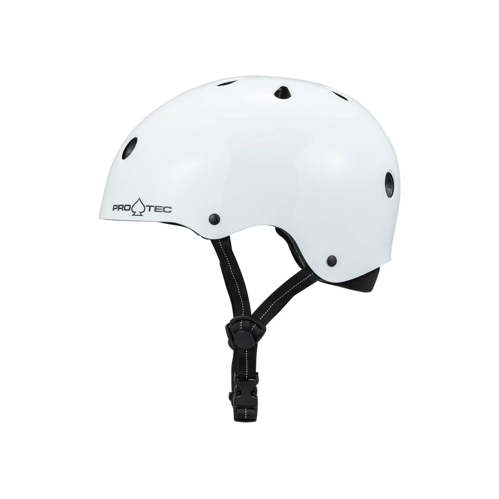 Pro-Tec Low Pro Certified Helmet Gloss White - Image 5
