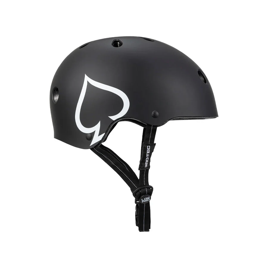 Pro-Tec Low Pro Certified Helmet - Matte Black - Image 2