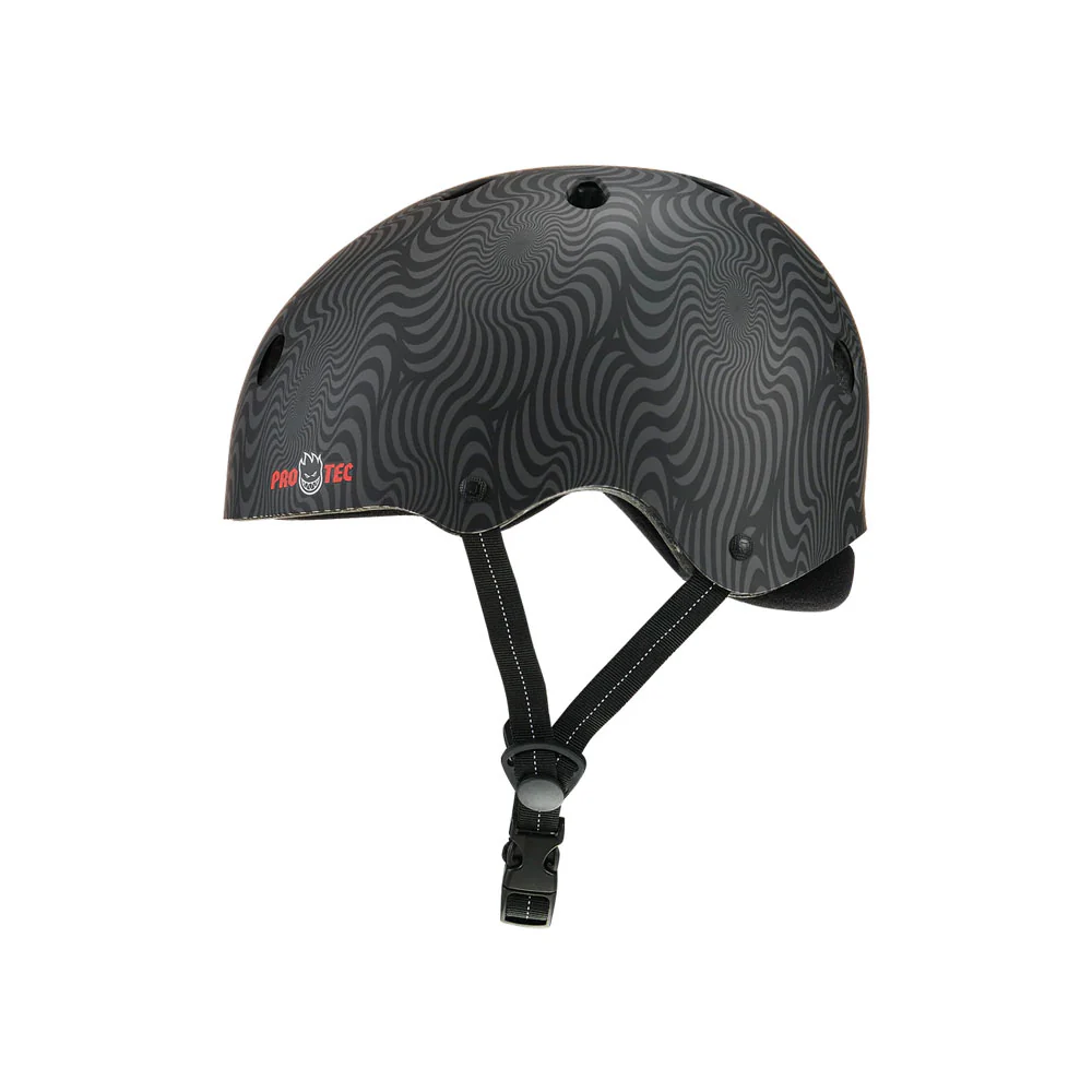Pro-Tec Low Pro Certified Helmet Spitfire Black Swirl - Image 3