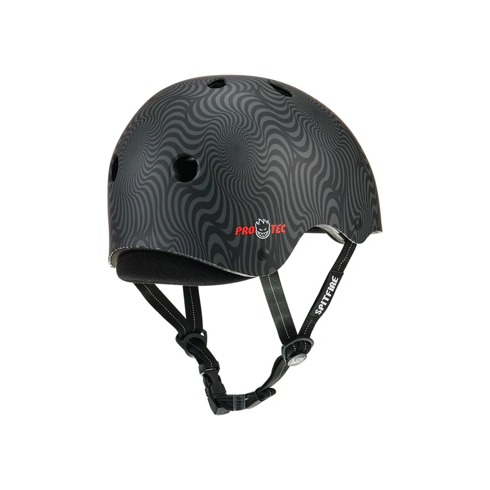 Pro-Tec Low Pro Certified Helmet Spitfire Black Swirl - Image 4