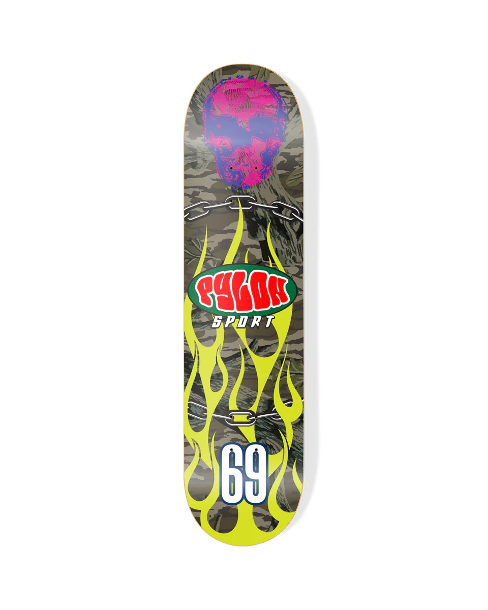 Pylon Flames & Chains Deck 8.375"