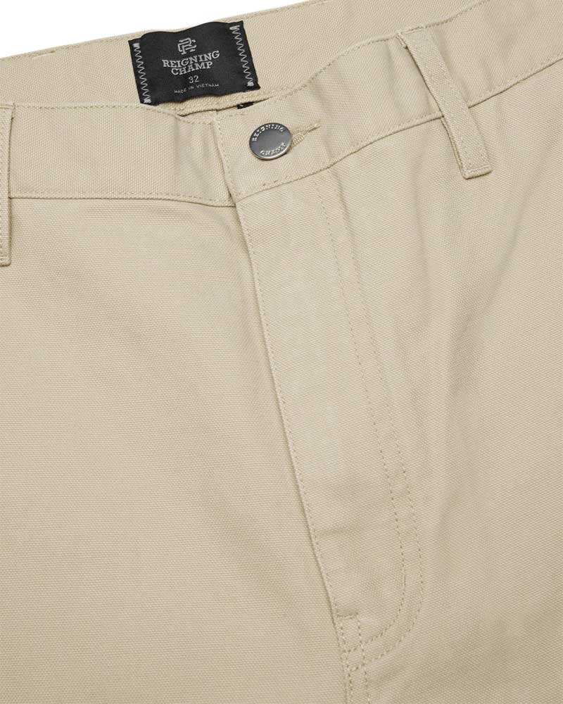 Reigning Champ Cotton Canvas Grounds Standard Pant Sand - Image 4