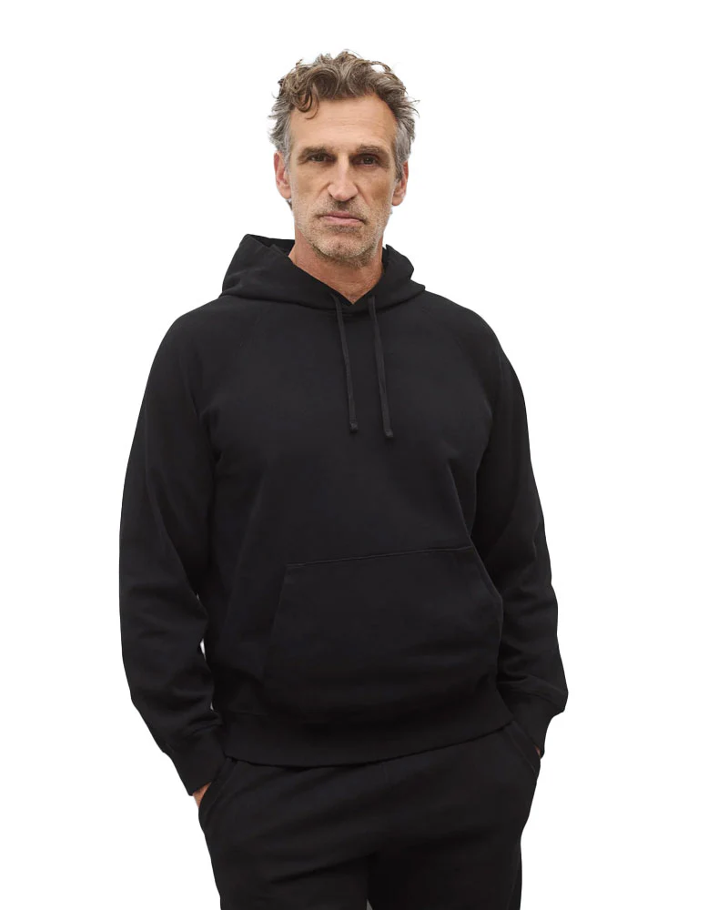 Reigning Champ Heavyweight Jersey Standard Hoodie Black - Image 2