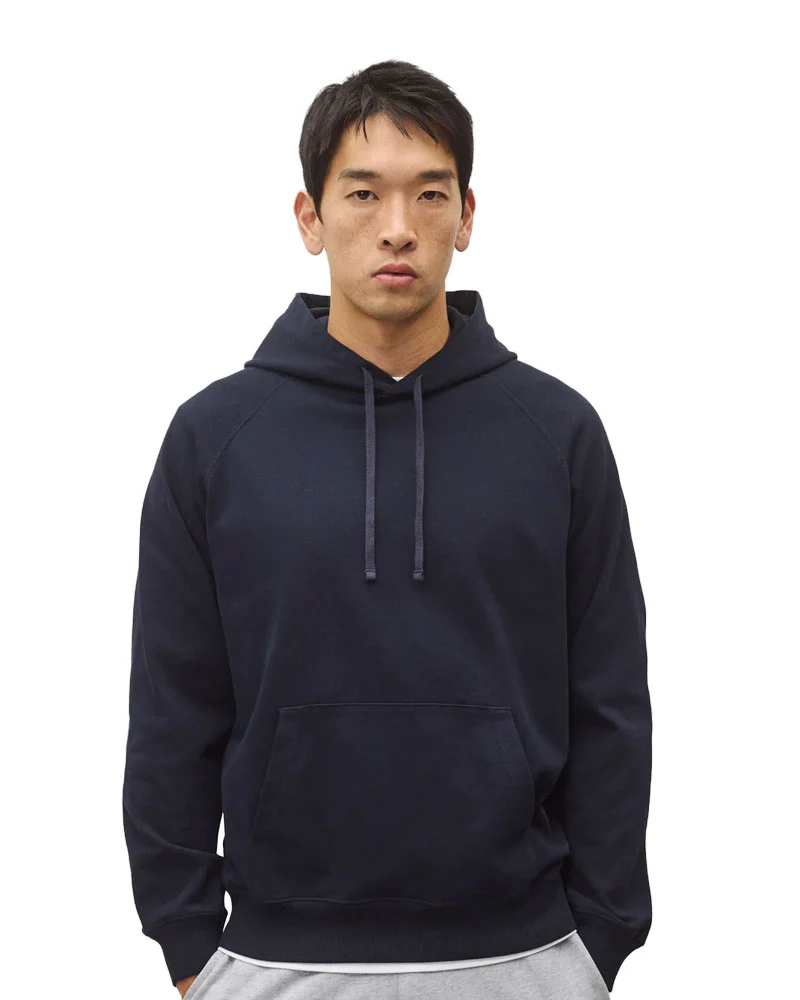 Reigning Champ Heavyweight Jersey Standard Hoodie Navy - Image 2